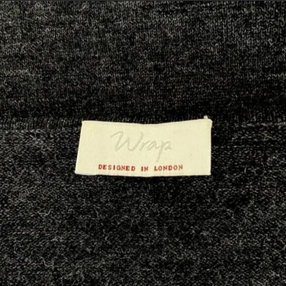 Wrap London Phoebe Merino Wool Pleated Shift Dress Size 2 Black Modest Academia - Picture 7 of 10